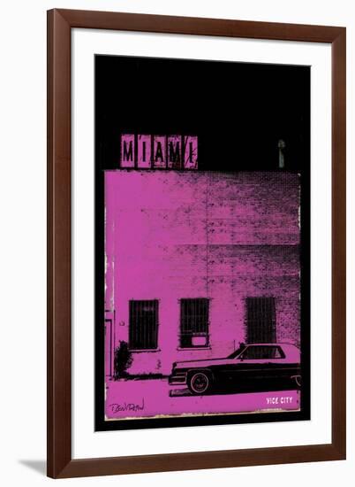 Vice City - Miami-Pascal Normand-Framed Art Print