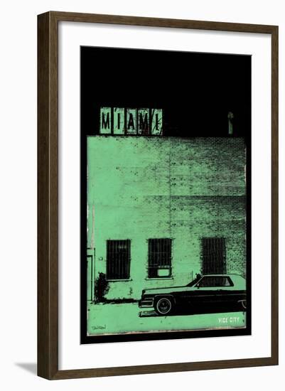 Vice City - Miami-Pascal Normand-Framed Art Print