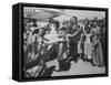 Vice President Richard M. Nixon and Wife Arriving at Airport During Campaining-null-Framed Stretched Canvas