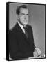 Vice-President Richard M. Nixon Campaigning for President-null-Framed Stretched Canvas