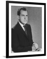 Vice-President Richard M. Nixon Campaigning for President-null-Framed Photographic Print