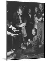 Vice President Richard M. Nixon Getting His Shoes Shined at the GOP Convention-Hank Walker-Mounted Photographic Print