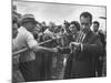 Vice President Richard M. Nixon with His Wife Greeting People-Hank Walker-Mounted Photographic Print