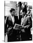 Vice-President Richard Nixon and Senator John Kennedy at Chicago's Midway Airport-null-Stretched Canvas