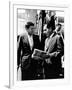 Vice-President Richard Nixon and Senator John Kennedy at Chicago's Midway Airport-null-Framed Photo