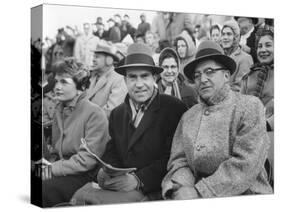 Vice President Richard Nixon with Football Coach Vince Lombardi-null-Stretched Canvas
