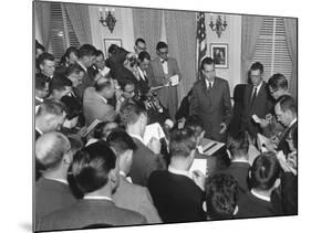 Vice President Richard Nixon with Reporters on Nov-null-Mounted Photo