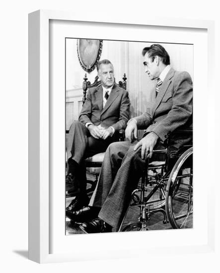 Vice President Spiro Agnew Visits with Right Wing Segregationist Democratic Governor George Wallace-null-Framed Photo