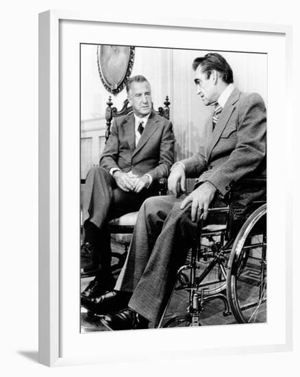 Vice President Spiro Agnew Visits with Right Wing Segregationist Democratic Governor George Wallace-null-Framed Photo