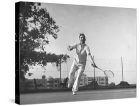 Vice Presidential Candidate Henry A. Wallace, Playing a Game of Tennis-Thomas D^ Mcavoy-Stretched Canvas