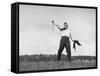 Vice Presidential Candidate Henry A. Wallace, Throwing a Boomerang in a Field-Thomas D^ Mcavoy-Framed Stretched Canvas