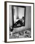 Vice Presidential Candidate Richard M. Nixon Eating Breakfast in His Hotel Room-Cornell Capa-Framed Photographic Print