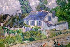 Houses at Auvers / Houses in Auvers. Date/Period: Auvers-sur-Oise, June 1890. Painting. Oil on c...-Vicent van Gogh-Framed Stretched Canvas