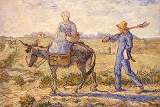 Morning. Going to Work (after Millet ).-Vicent van Gogh-Poster