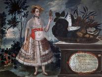 Yapanga Woman from Quito Dressed for Public Life, 1783-Vicente Alban-Laminated Giclee Print