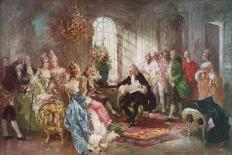 The Presentation of the Young Mozart to Mme De Pompadour at Versailles in 1763-Vicente De Paredes-Mounted Giclee Print