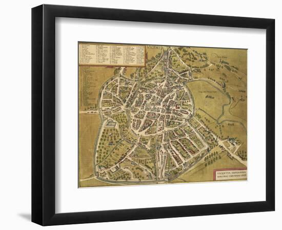 Vicenza from Civitates Orbis Terrarum-null-Framed Giclee Print