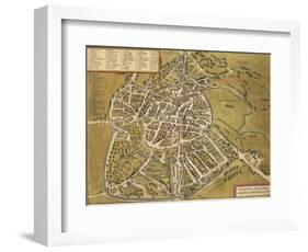 Vicenza from Civitates Orbis Terrarum-null-Framed Giclee Print