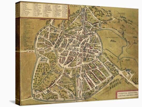 Vicenza from Civitates Orbis Terrarum-null-Stretched Canvas