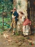 Rottura in Campagna, (Oil on Canvas)-Vicenzo Irolli-Framed Giclee Print