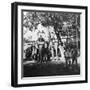 Viceregal Staff and His Daughter Taking Part in the Elephant Procession, Delhi, India, 1900s-H & Son Hands-Framed Giclee Print