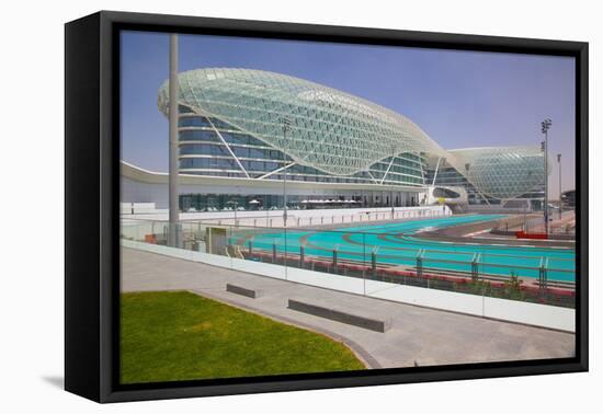Viceroy Hotel and Formula 1 Racetrack, Yas Island, Abu Dhabi, United Arab Emirates, Middle East-Frank Fell-Framed Stretched Canvas
