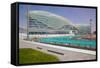 Viceroy Hotel and Formula 1 Racetrack, Yas Island, Abu Dhabi, United Arab Emirates, Middle East-Frank Fell-Framed Stretched Canvas