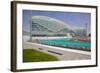 Viceroy Hotel and Formula 1 Racetrack, Yas Island, Abu Dhabi, United Arab Emirates, Middle East-Frank Fell-Framed Photographic Print