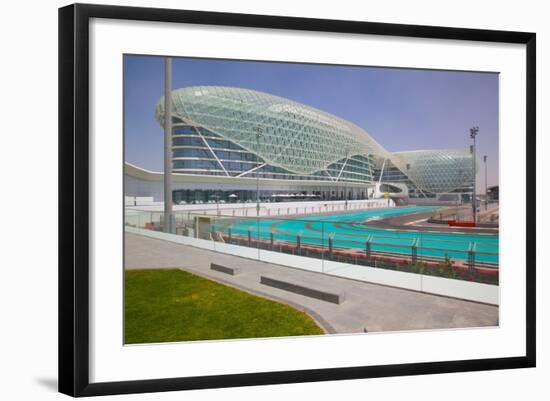 Viceroy Hotel and Formula 1 Racetrack, Yas Island, Abu Dhabi, United Arab Emirates, Middle East-Frank Fell-Framed Photographic Print