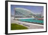 Viceroy Hotel and Formula 1 Racetrack, Yas Island, Abu Dhabi, United Arab Emirates, Middle East-Frank Fell-Framed Photographic Print