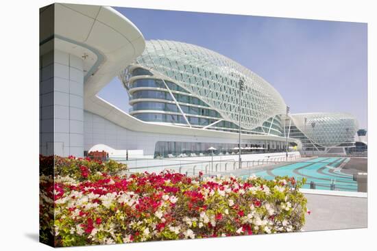 Viceroy Hotel and Formula 1 Racetrack, Yas Island, Abu Dhabi, United Arab Emirates, Middle East-Frank Fell-Stretched Canvas