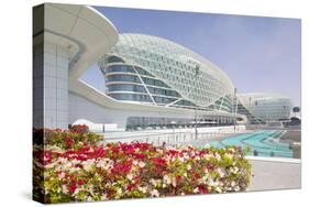 Viceroy Hotel and Formula 1 Racetrack, Yas Island, Abu Dhabi, United Arab Emirates, Middle East-Frank Fell-Stretched Canvas