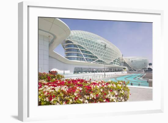 Viceroy Hotel and Formula 1 Racetrack, Yas Island, Abu Dhabi, United Arab Emirates, Middle East-Frank Fell-Framed Photographic Print