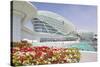Viceroy Hotel and Formula 1 Racetrack, Yas Island, Abu Dhabi, United Arab Emirates, Middle East-Frank Fell-Stretched Canvas