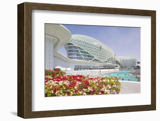 Viceroy Hotel and Formula 1 Racetrack, Yas Island, Abu Dhabi, United Arab Emirates, Middle East-Frank Fell-Framed Photographic Print