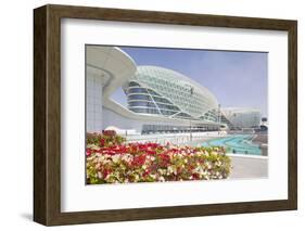 Viceroy Hotel and Formula 1 Racetrack, Yas Island, Abu Dhabi, United Arab Emirates, Middle East-Frank Fell-Framed Photographic Print