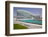 Viceroy Hotel and Formula 1 Racetrack, Yas Island, Abu Dhabi, United Arab Emirates, Middle East-Frank Fell-Framed Photographic Print