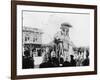 Viceroy Lord Curzon and Lady Curzon Entering into Delhi on an Elephant-null-Framed Photographic Print