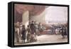 Viceroy of Egypt at His Palace at Alexandria, May 12th 1839, from Egypt and Nubia, Vol.3-David Roberts-Framed Stretched Canvas