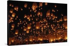 Floating Lanterns-null-Framed Giclee Print