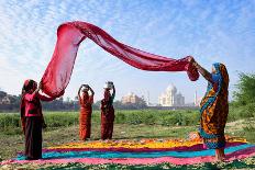 Taj Mahal At Dusk-Vichaya-Stretched Canvas