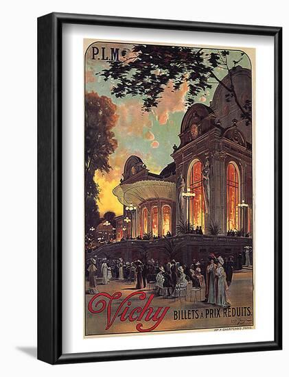 Vichy Opera Tickets Ad-null-Framed Art Print