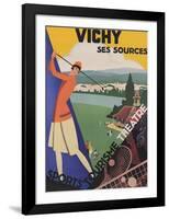 Vichy, Ses Soursec-Roger Broders-Framed Art Print