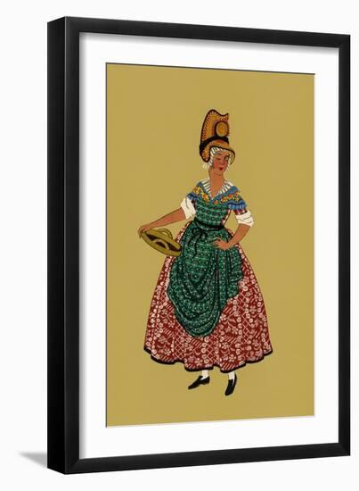 Vichy Woman-Elizabeth Whitney Moffat-Framed Art Print