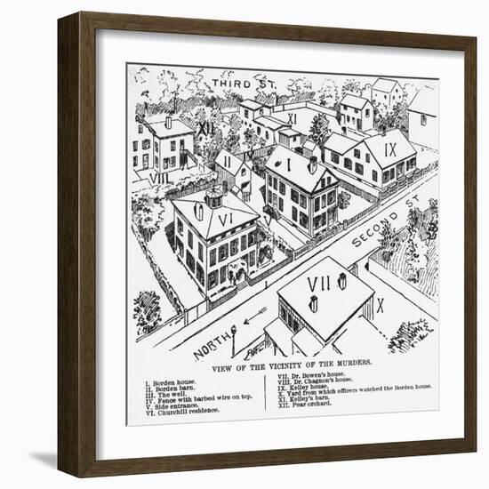 Vicinity of Lizzie Borden Murders-null-Framed Giclee Print