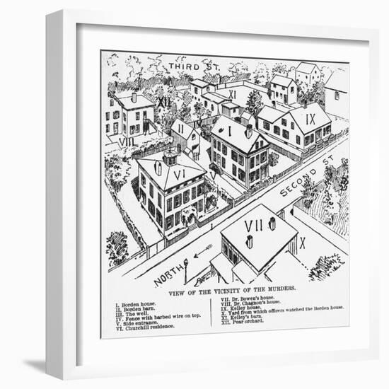 Vicinity of Lizzie Borden Murders-null-Framed Giclee Print