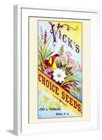 Vick's Choice Seeds-null-Framed Art Print