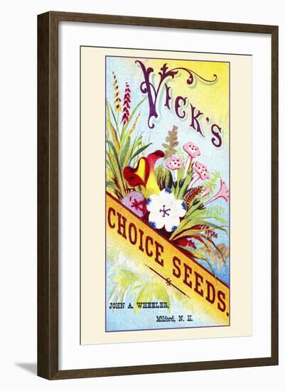 Vick's Choice Seeds-null-Framed Art Print