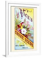 Vick's Choice Seeds-null-Framed Art Print