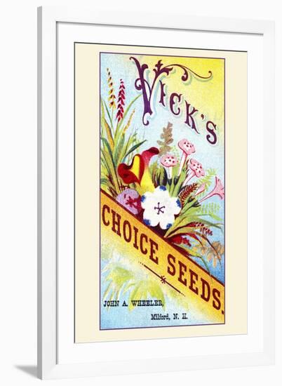 Vick's Choice Seeds-null-Framed Art Print